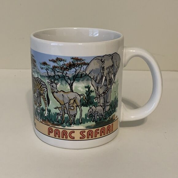 Vintage Parc Safari Coffee Mug Quebec Canada Safari Park 10 Ounce - Picture 1 of 8